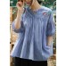Elegant linen shirts women plus size Women tunic top
