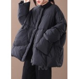 women oversized winter jacket winter coats black Button Down down coat