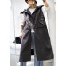 Luxury gray Coats Women plus size Coats sleeveless hooded zippered outwear