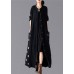 Elegant black plaid Coats Women oversize long winter coat fall lapel patchwork