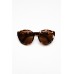 Larchmont Tortoiseshell Rounded Sunglasses