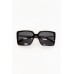 Ocean Drive Black Square Sunglasses