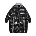 2019 plus size down jacket high neck winter coats black patchwork women parka