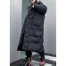 fine black womens parkas plus size winter hooded pockets outwear